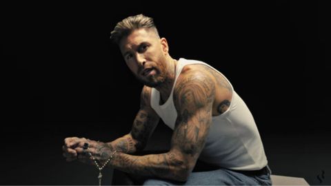 Sergio Ramos en un fotograma del videoclip.