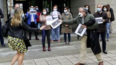 Abogador y procuradores reclamaron este viernes en Vigo m�s medios para la Justicia