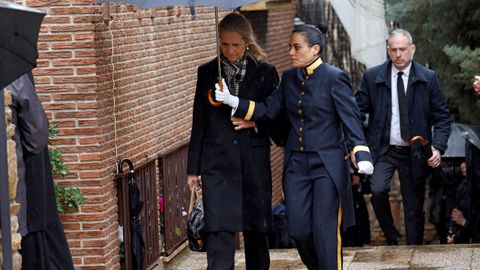 a Infanta Elena de Borb�n llega a la catedral Ortodoxa Griega de San Andr�s y San Demetrio.