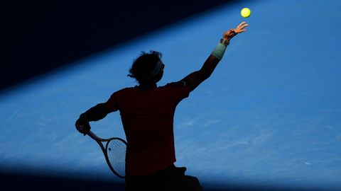 Imagen de Nadal en el Open de Australia de 2014