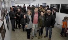 Los impulsores, Virginia G�nz�lez y Carlos Puga, junto a Eugenia G�mez y el autor, Miguel Vidal. 