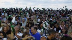 Gij�n celebra una nueva edici�n del escanciado simult�neo de sidra