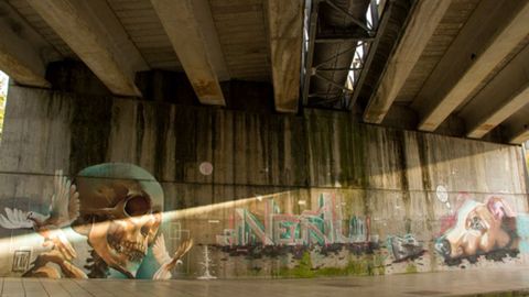 Mural en la Avenida de Pando de Oviedo