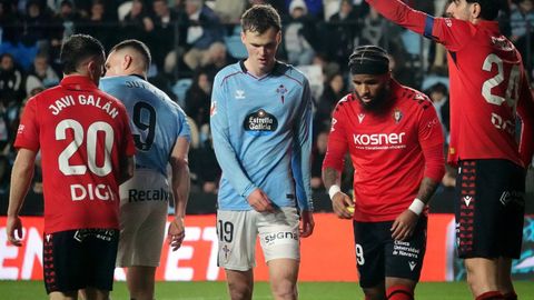 Williot Swedberg, en el anterior Celta-Osasuna, en febrero de este a�o.