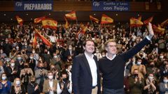 Ma�ueco y Feijoo en el acto celebrado este s�bado en Valladolid
