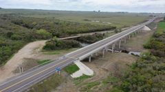 La carretera de la ruta 14 de Uruguay