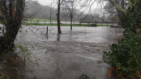 Campos anegados cerca de la desembocadura del r�o Mera, en Ortigueira