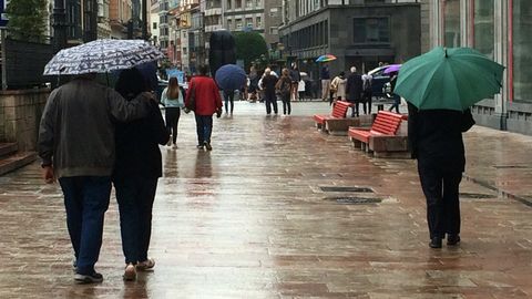 Oviedo en un da de lluvia