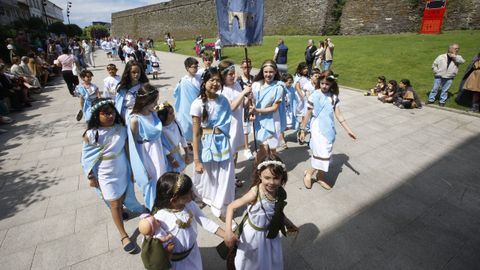 El desfile escolar del Arde Lucus