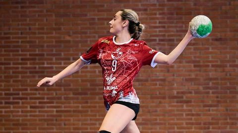 La nueva jugadora del Guard�s Aintzane Garc�a.