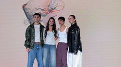 Los cuatro bailarines lucenses premiados en los Xuventude Crea