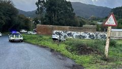 Salida de v�a con vuelco en Viveiro