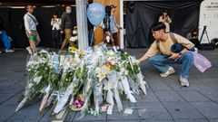 Flores en memoria de las v�ctimas del ataque en el metro de Taip�i