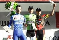 De izquierda a derecha, Pedro Gr�gori, Pablo Guerrero y Jaime Vergara en el podio. 