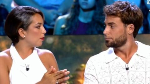 Anita y Montoya, en el plató de «Supervivientes»