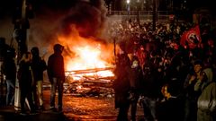 Protestas en Par�s contra la reforma de las pensiones