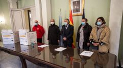 El acto de entrega de mascarillas fue en la Subdelegaci�n del Gobierno en Ourense