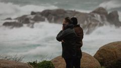 Fuerte temporal en el mar
