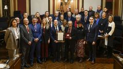 A corporaci�n de Ourense entregoulle a Medalla de Ouro da cidade ao Liceo, representado polo seu presidente, Javier Casares.