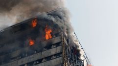 As� fue el derrumbe del edificio de Teher�n