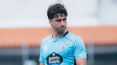Hugo Gonz�lez marc� el segundo gol del Celta ante Unionistas.