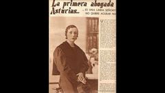 Alicia Garc�a-Salcedo, la primera abogada de Asturias