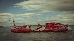 Antonio de la Rosa, fotografiado a bordo del Ocean Defender.