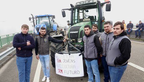 Protesta de tractores en Valena