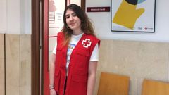 Luc�a G�mez se hizo voluntaria de Cruz Roja al suspenderse las clases el pasado mes de marzo