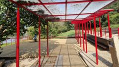 As� qued� la reparaci�n en la fuente de O Tinteiro.