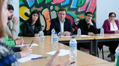 Gonz�lez Formoso y el alcalde de Padr�n, Anxo Rei, a su izquierda