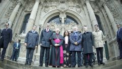 El Rey visita las obras de la Catedral y se muestra �maravillado� con el P�rtico