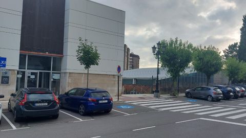 Aparcamiento de la calle Otero donde encontraron el cad�ver