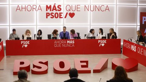 Reuni�n de la comisi�n ejecutiva federal del PSOE.