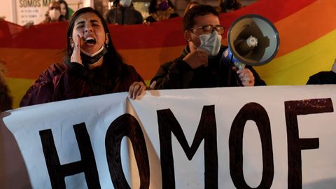 Manifestaci�n en apoyo a Kevin, v�ctima de agresi�n hom�foba.Manifestaci�n en apoyo a Kevin, v�ctima de agresi�n hom�foba