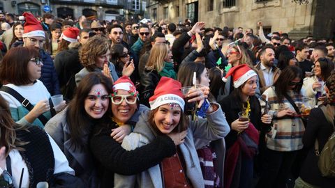 Tardeo en para despedir el 2024 en la zona vieja compostelana. 
