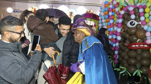 Baltasar, a su llegada a la plaza de Armas.