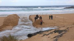 Apertura del la laguna de A Frouxeira