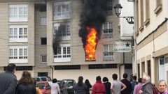 Incendio en Betanzos