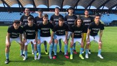 Los canteranos lucieron camisetas de apoyo a sus compa�eros lesionados Breo, Iker y Pablo.