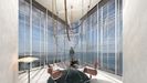 Recreacin de las futuras estancias de la torre consistorial tras su remodelacin acristalada.