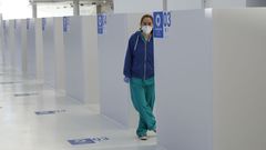 Vacunaci�n contra el covid en Expocoru�a