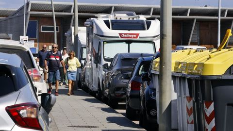 Autocaravanas en el entorno de O Corgo, en O Grove