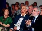 Felipe Criado (en el centro) agradeci� el tributo.