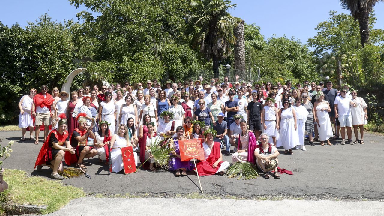 La familia Pernas viajó a la Antigua Roma para celebrar la «primada»