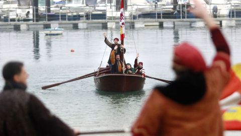 Imagen de la representaci�n de la Festa da Arribada del a�o 2024