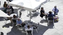 Una de las terrazas ubicada en la Marina