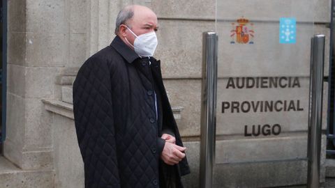 Francisco Fernndez Liares al final del juicio celebrado en la Audiencia Provincial de Lugo en febrero