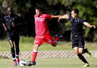 Abalo demostr� un buen nivel f�sico en los amistosos.