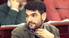 Juli�n Reina, concejal del PSOE, durante un pleno, en foto de archivo.